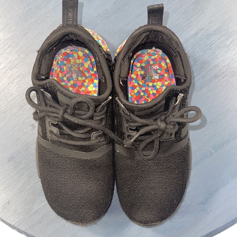 Adidas NMD R1 Unisex 10K Athletic Sneaker - Black Mosaic. - Picture 7 of 8